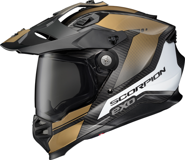 Scorpion Exo Xt9000 Carbon Full-Face Helmet Trailhead Matte Gold Md Xt9-1044