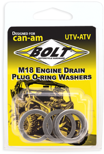 Bolt Engine Drain Plug Wshr M18X24 Aluminum  5Pk Can-Alm18