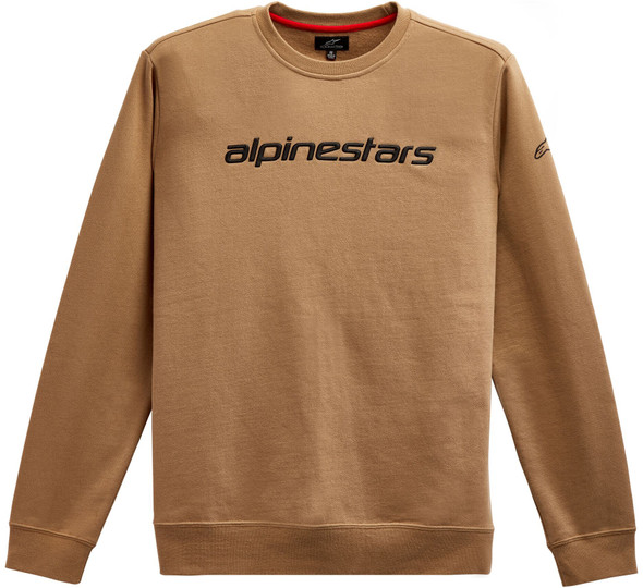 Alpinestars Linear Crew Fleece Sand/Black Lg 1212-51324-2310-L