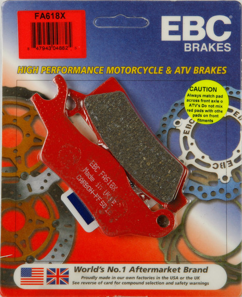 EBC Brake Pads Fa618X Carbon X Series Fa618X
