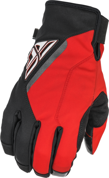 Fly Racing Youth Title Gloves Black/Red Sz 06 371-05306