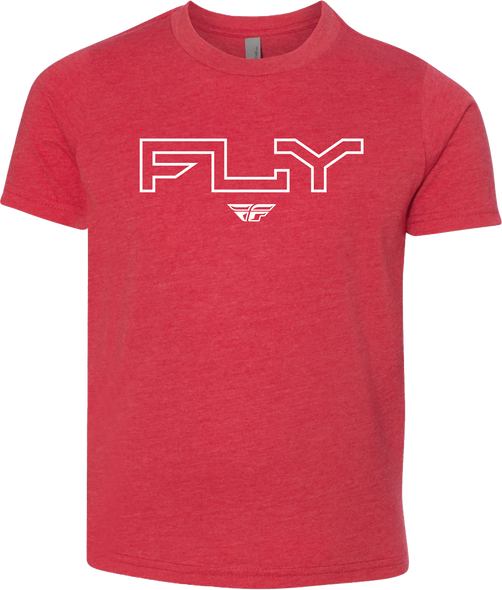 Fly Racing Youth Fly Edge Tee Red Ym 354-0309Ym