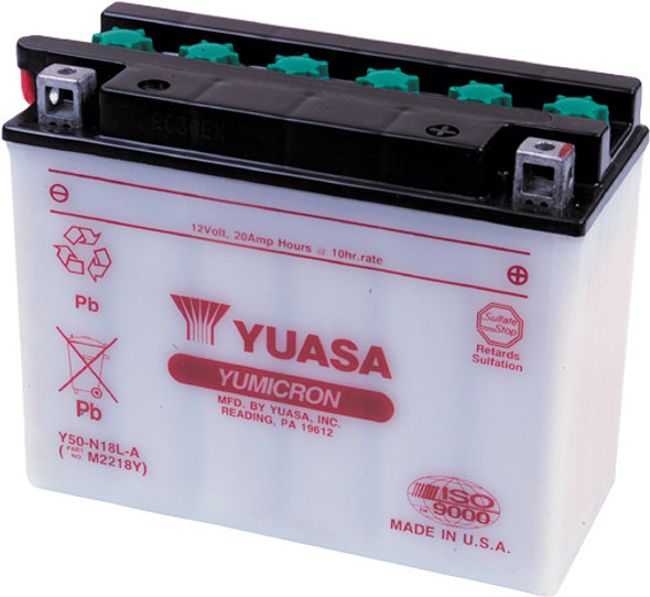 Yuasa Battery Y50-N18L-A Conventional Yuam2218Ytwn