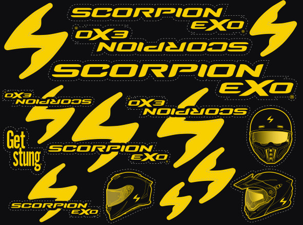 Scorpion Exo Sticker Sheet 2022 8 X 6 (50 Ct.) 59-808