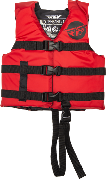Fly Racing Child Flotation Vest Red/Black 221-30322