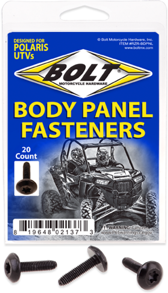 Bolt Utv Body Panel Fasteners M6X24 Body Panel Screws  20Pk Rzr-Bdpnl