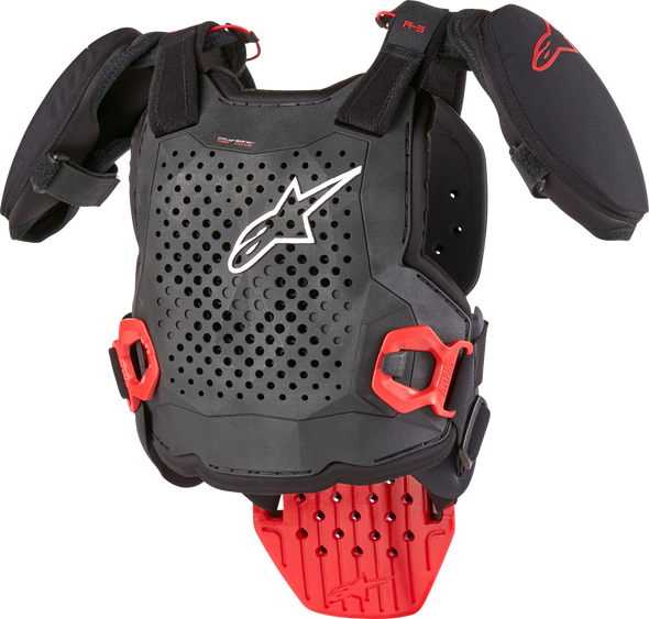 Alpinestars A-5 S Youth Chest Protector Black/White/Red Lg/Xl 6740224-123-Lxl