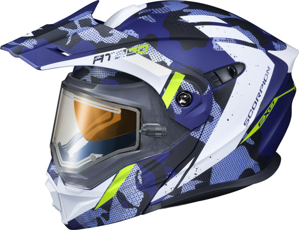 Scorpion Exo Exo-At950 Cold Weather Helmet Outrigger Matte Blue Xl (Elec) 95-1616-Se