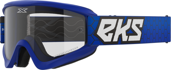 EKS Brand Flat Out Clear Goggle Royal Blue Clear 067-60460