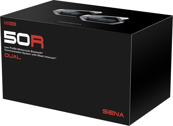 Sena 50R Hd Bluetooth Comm System With Mesh Intercom Dual 50R-02D