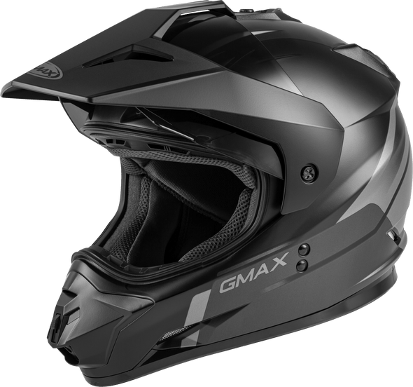 Gmax Gm-11 Dual-Sport Scud Helmet Matte Black/Grey Md G1113505