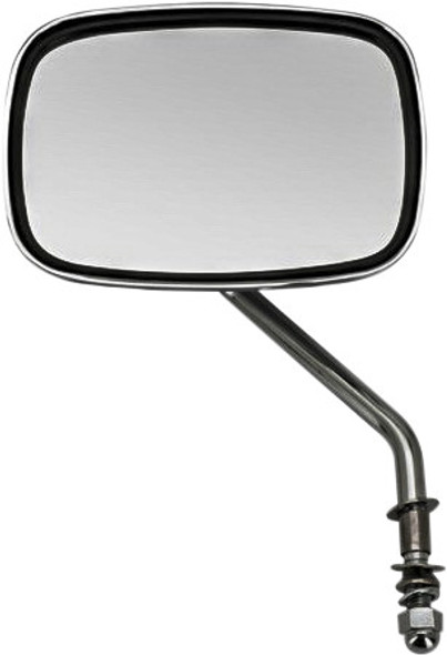 Harddrive Mirror Oem Style Short Stem Chrome Left 270159