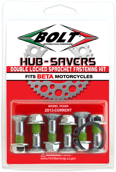Bolt Hub-Savers Double Lock Sprocket Fastenrs Beta Hs.Beta