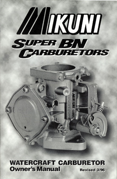 Mikuni Owners Manual For Super Bn Carburetors Mk-Bn/004