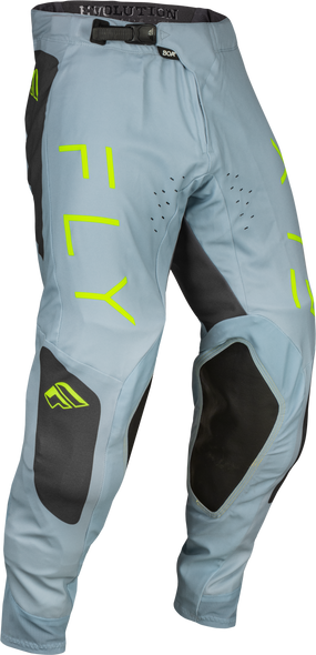 Fly Racing Evolution Dst Pants Ice Grey/Char/Neon Green Sz 32 377-13132