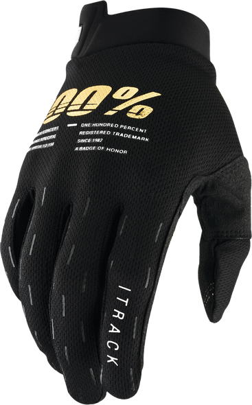 100% Itrack Youth Gloves Black Xl 10009-00003