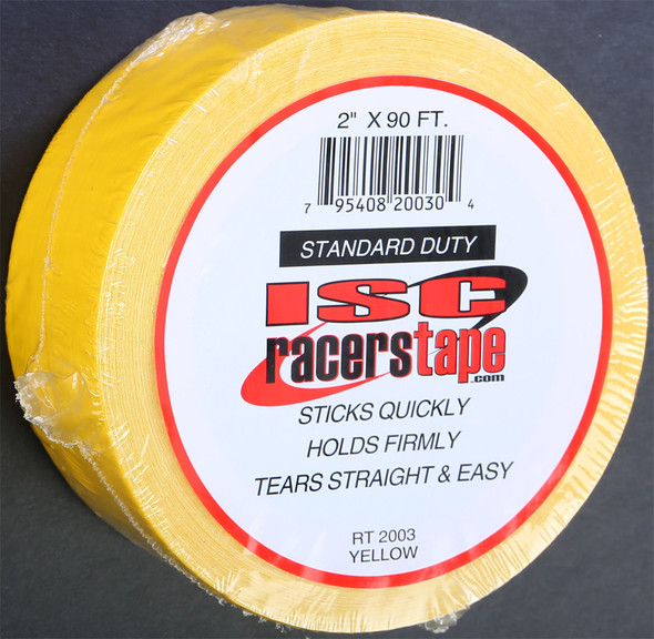 Isc Racers Tape 2"X90' (Yellow) Rt2003