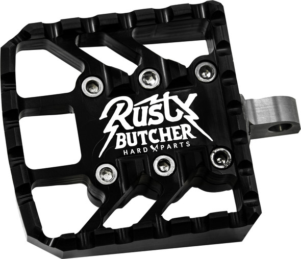 Rusty Butcher Heavy Duty Mini Floorboards Black Anodized Rb-Bfg-1