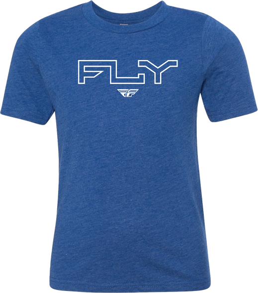 Fly Racing Youth Fly Edge Tee Royal Blue Yl 354-0310Yl