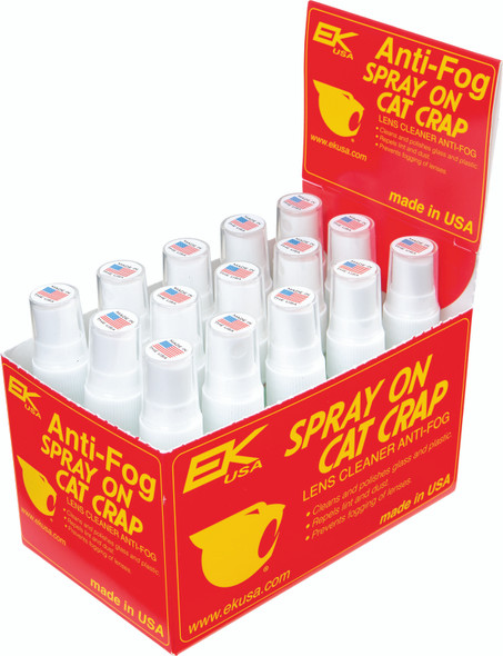 Cat Crap Anti-Fog Lens Cleaner Spray On 1Oz 15/Pk Display 10851