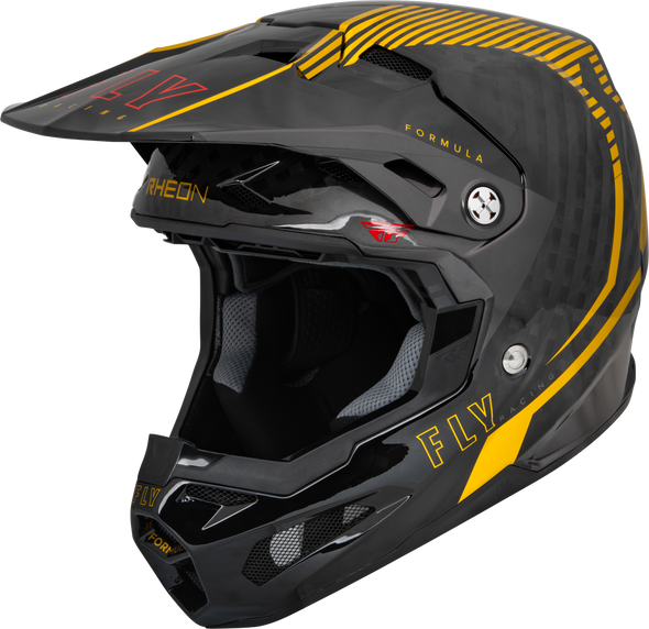 Fly Racing Youth Formula Carbon Tracer Helmet Gold/Black Yl 73-4441Yl