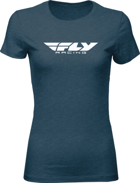 Fly Racing Women'S Fly Corporate Tee Indigo Lg 356-0362L