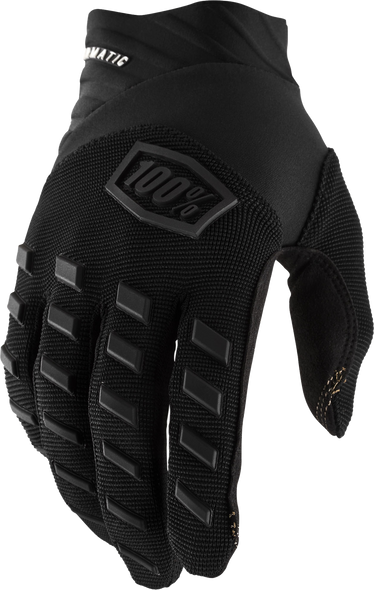 100% Airmatic Youth Gloves Black/Charcoal Md 10001-00001