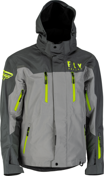 Fly Racing Incline Jacket Black/Grey/Hi-Vis Md 470-4105M