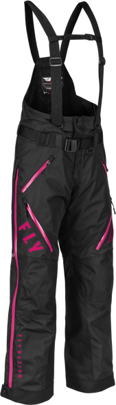 Fly Racing Women'S Carbon Bib Black/Pink Sm 470-4507S