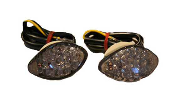 K&S Led Fairing Marker Lights For Honda Cbr Models Smoke Lens (15 25-8511
