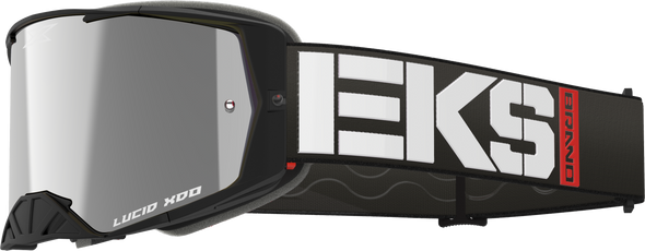 EKS Brand Lucid Caliber Goggle Black Silver Mirror Lens 067-12030