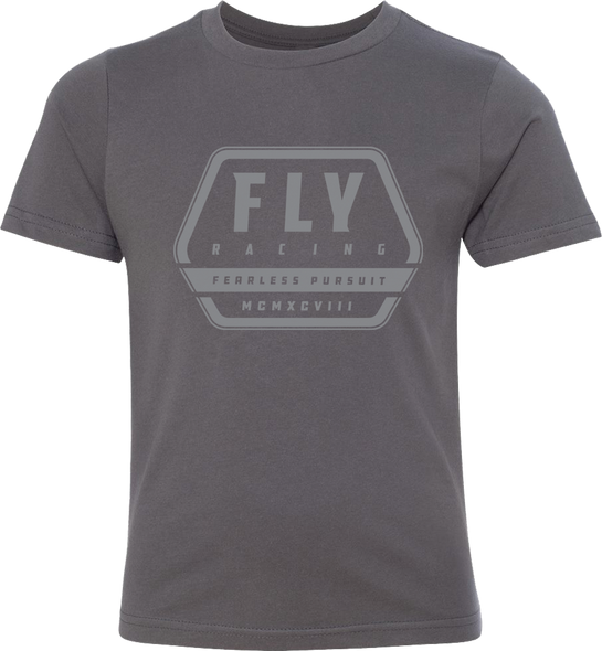 Fly Racing Youth Fly Track Tee Grey Ys 352-0023Ys