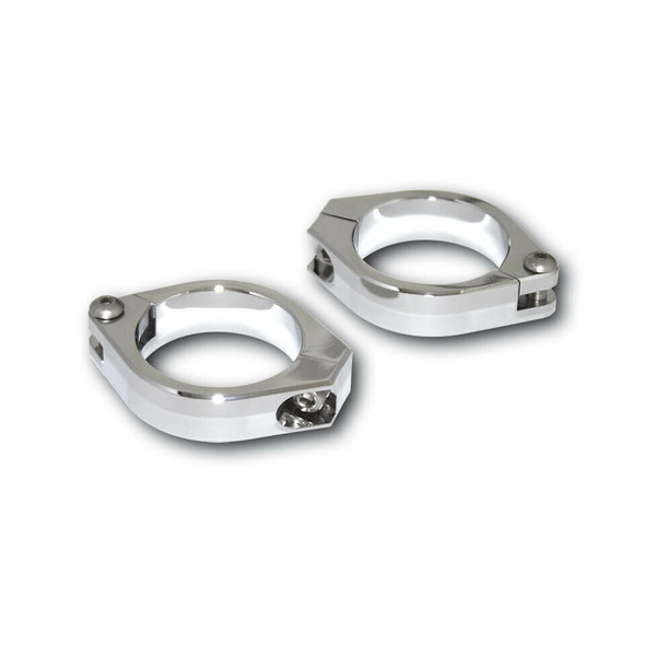 Highsider Cnc Fork Clamps 42-43Mm Pair Chrome 207-409