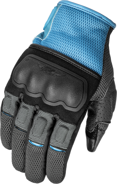 Fly Racing Women'S Coolpro Force Gloves Grey/Blue Xl 476-6303X