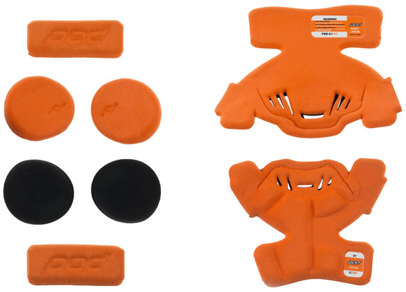 Pod K1 Knee Brace Pad Set Orange Yl (Left) Kp410-009-Yl