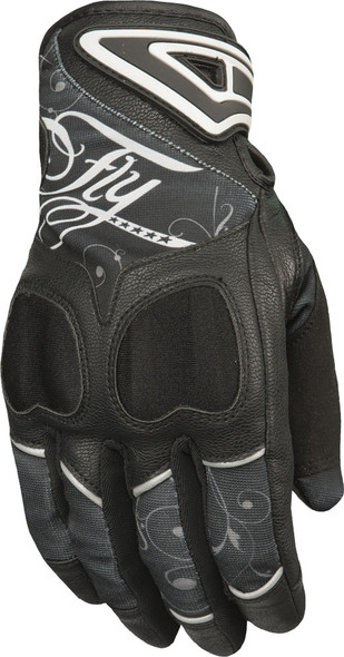 Fly Racing Women'S Venus Gloves Black/Grey Sm #5884 476-6120~2