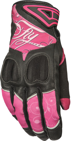 Fly Racing Women'S Venus Gloves Pink/Black Lg #5884 476-6121~4