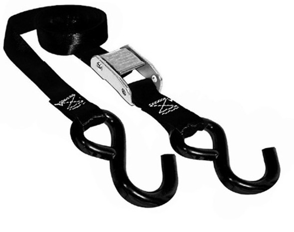 SPI Tie Down Straps 1" X 66" 2000 Lb. Black 12-140