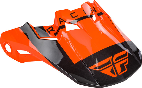 Fly Racing Formula Vector Visor Neon Orange/Charcoal Grey Xl-2X 73-47234X