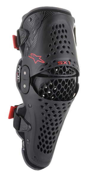 Alpinestars Sx-1 V2 Knee Protector Black/Red Sm/Md 6506321-13-S/M