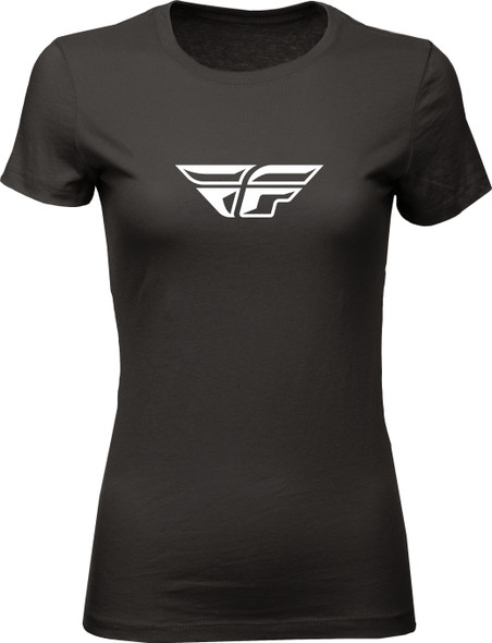 Fly Racing Women'S Fly F-Wing Tee Black Lg 356-0480L