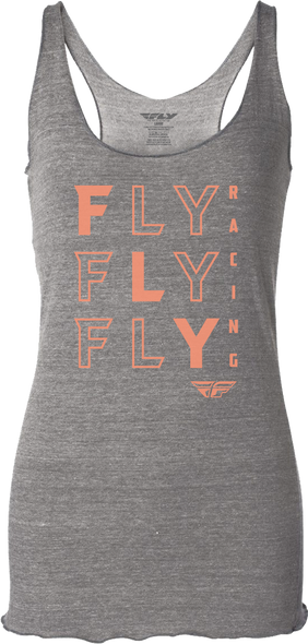 Fly Racing Women'S Fly Tic Tac Toe Tank Grey Lg 356-6162L