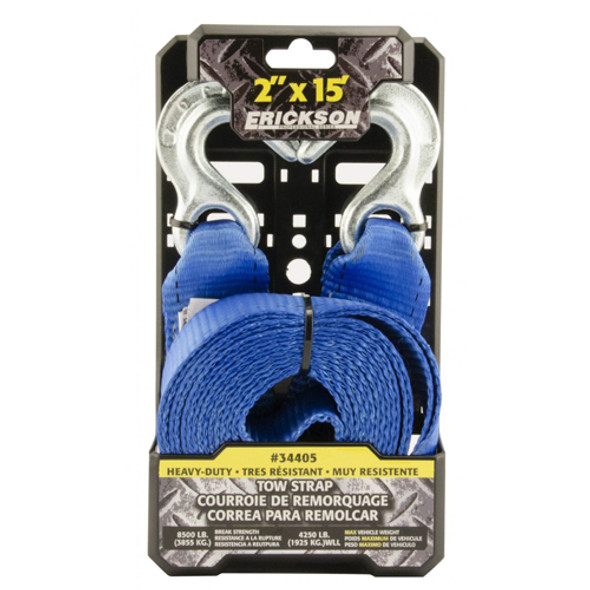 Erickson 2" X 15' Tow Strap Blue 8500# 34405