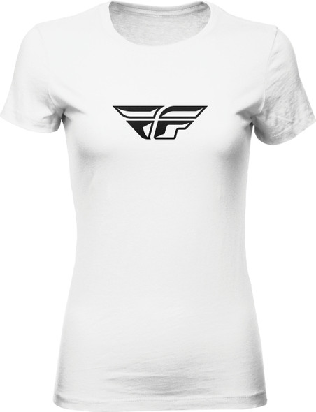 Fly Racing Women'S Fly F-Wing Tee White 2X 356-04812X