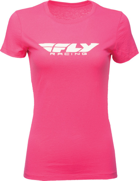 Fly Racing Women'S Fly Corporate Tee Raspberry 2X 356-03782X
