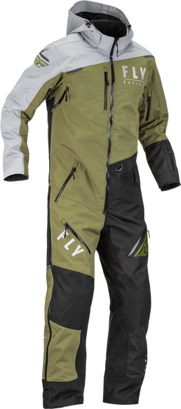 Fly Racing Cobalt Shell Monosuit Olive/Grey Lg 470-4353L