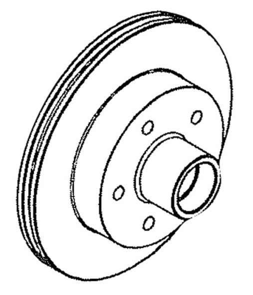 Reliable Mach Disc Brake Rotor 5 On 4-1/2 9-1001-04-00