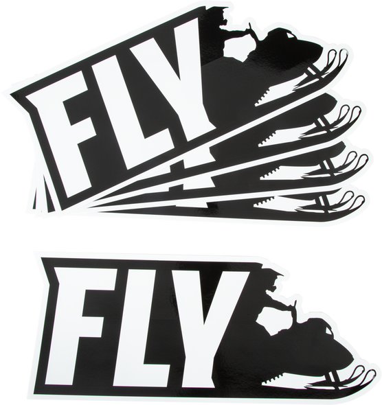 Fly Racing Fly Snow 2021 Sticker - 5/Pk 15" Rider Sticker New- 15"