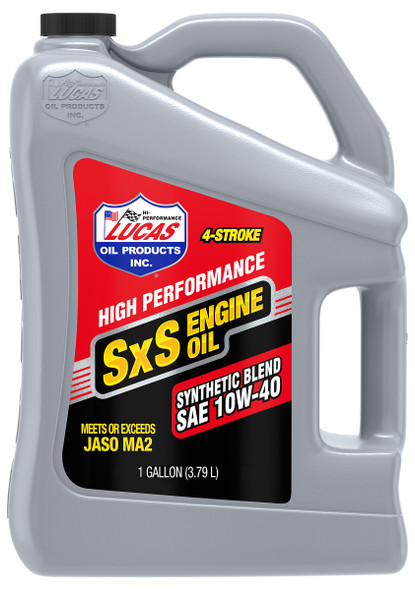 Lucas Sxs Semi Synthetic Engine Oil 10W40 1 Gal 11197