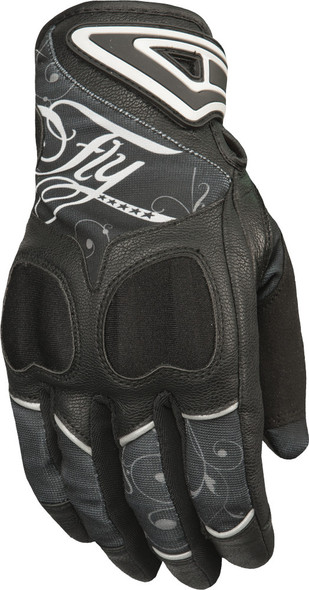 Fly Racing Women'S Venus Gloves Black/Grey Md #5884 476-6120~3